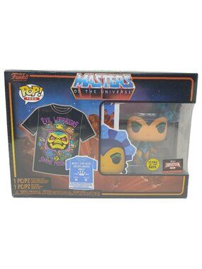 Funko Pop Tees Med Gift Box MOTU Evil-Lyn GITD Target Con 2022 New Sealed #GS6